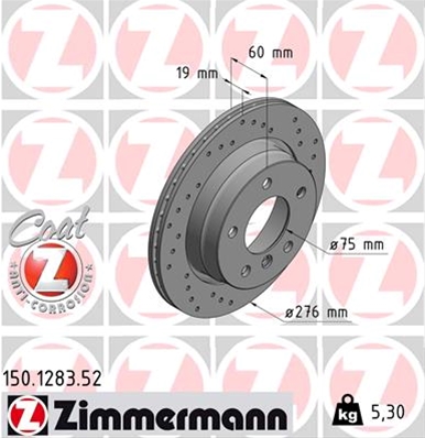 ## DISC FRANA (LIVRABIL NUMAI PERECHE)  ZIMMERMANN: ZIMMERMANN - 150.1283.52