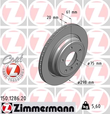 ##DISC FRANA (LIVRABIL NUMAI PERECHE): ZIMMERMANN - 150.1286.20