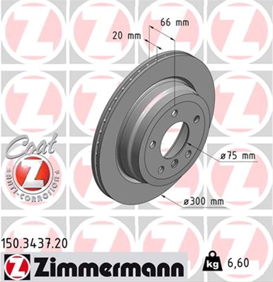 ## DISC FRANA (LIVRABIL NUMAI PERECHE): ZIMMERMANN - 150.3437.20