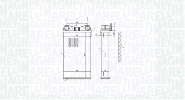 (BR472) CALORIFER SE22 MARELLI: MAGNETI MARELLI - 350218472000