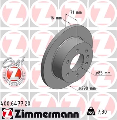 ## DISC FRANA (LIVRABIL NUMAI PERECHE) PRET/BUC: ZIMMERMANN - 400.6477.20