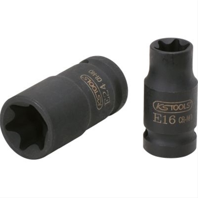 1/2 TUBULARA DE IMPACT TORXE, SCURTA, E22: KS TOOLS - 515.0979