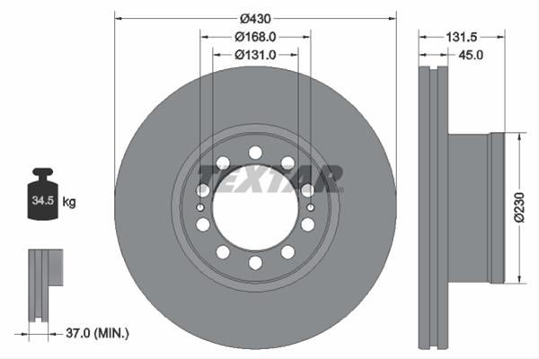 # DISC FRANA LIVRABIL 1 BUCATA: TEXTAR - 93291200