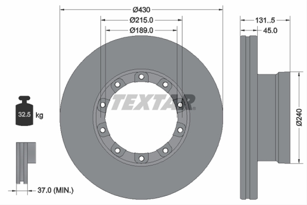 # DISC FRANA LIVRABIL 1 BUCATA: TEXTAR - 93308700