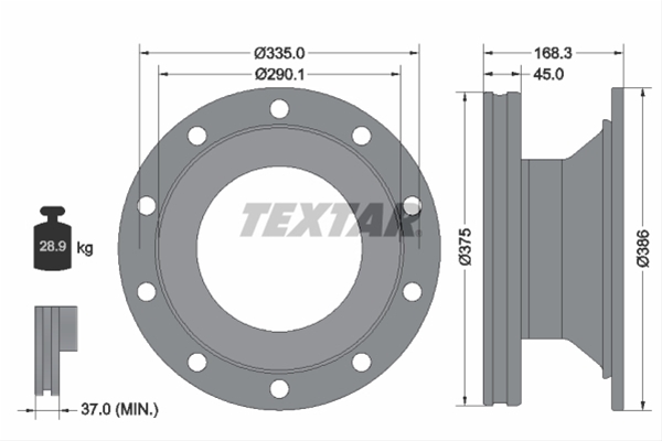 # DISC FRANA LIVRABIL 1 BUCATA: TEXTAR - 93308800