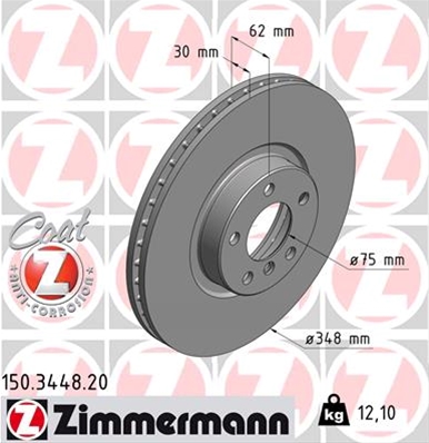 ## DISC FRANA LLIVRABIL 1 BUC: ZIMMERMANN - 150.3448.20