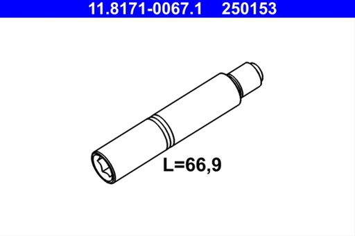 250153 SURUB GHIDAJ ETRIER ATE: ATE - 11.8171-0067.1