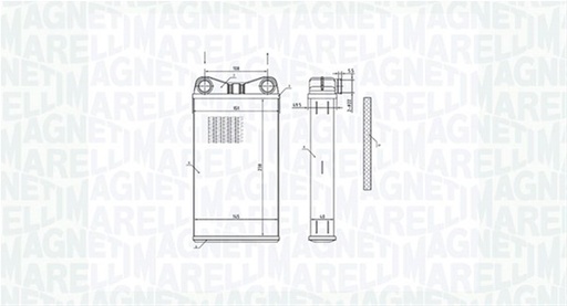 (BR472) CALORIFER SE22 MARELLI: MAGNETI MARELLI - 350218472000