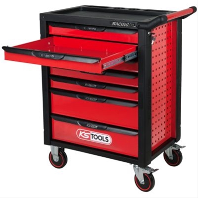 *FD CARUCIOR DE ATELIER RACINGLINE NEGRU/ROSU 7 SERTARE 215 UNELTE: KS TOOLS - 826.7215