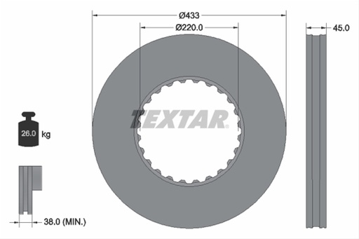# DISC FRANA LIVRABIL 1 BUCATA: TEXTAR - 93272000