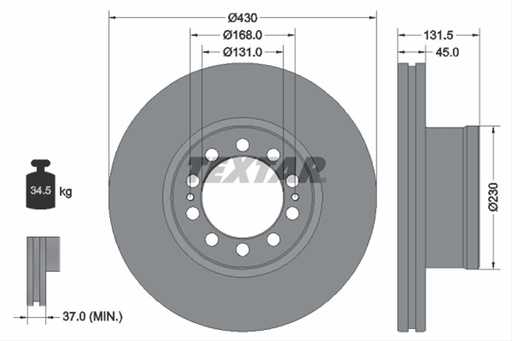 # DISC FRANA LIVRABIL 1 BUCATA: TEXTAR - 93291200
