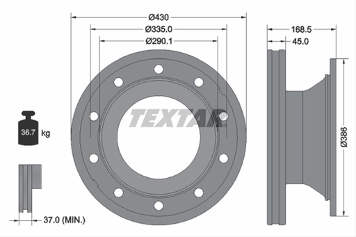 # DISC FRANA LIVRABIL 1 BUCATA: TEXTAR - 93296100
