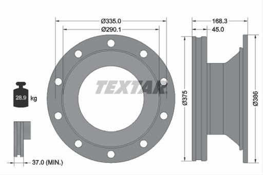 # DISC FRANA LIVRABIL 1 BUCATA: TEXTAR - 93308800