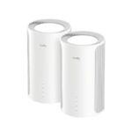 Router Mesh Cudy M11000, Wi-Fi 7,  Tri-band (2,4 GHz / 5 GHz / 6 GHz), alb, 116x116x202mm, set 2 buc.