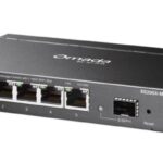 Omada 5-Port 2.5GBASE-T Easy Managed Switch with 1 10GE SFP+ Slot PORT: 5× 2.5G RJ45 Ports，1× 10G SFP+ Slot SPEC: Desktop Steel Case and Fanless FEATURE: Centralized Management by Omada SDN Controller, Omada App. Flow Control, Loopback Detection, Port Isolation, Port Mirroring, LAG, VLAN, IGMP