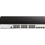 D-Link Switch DGS-1210-28P/ME, 24 porturi Gigabit PoE Base-T, 4 porturi SFP1000Mbps, Capacity 56Gbps, 19" Rackmount, WebSmart, 2*fan