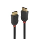 Cablu Lindy DisplayPort 2.1 54G, lungime 0.5m, Supported Bandwidth: 54Gbps, rezolutie maxima 16360 x 8640 (16K) @ 60Hz, 4:4:4, 10-bit, negru