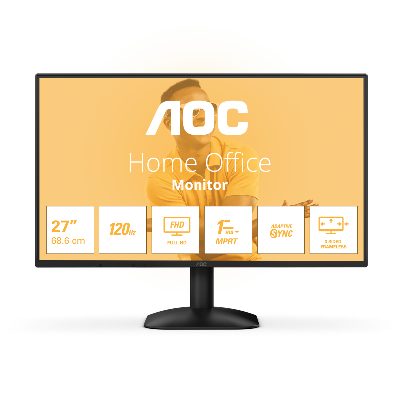 Monitor Consumer AOC 27B31H, 27", 1920 x 1080 pixeli, Black, 3 ani Garantie