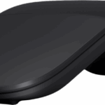 Mouse Wireless Microsoft Arc Mouse, 1000 dpi, Negru