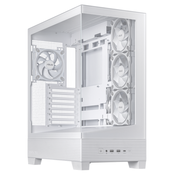 Carcasa ASUS A31 Plus TG ARGB, RGB, Mid Tower, White