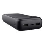 Baterie externa Trust Avala, capacitate 20.000mAh, 3 porturi, timp reincarcare 6 ore, negru
