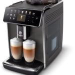 Espressor automat Saeco GranAroma SM6580/10, sistem de lapte Latte Duo, 14 bauturi, 15 bar, ecran TFT color, 4 profiluri utilizator, filtru AquaClean, rasnita ceramica, functie DoubleShot, Gri