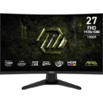 Monitor MSI 27" MAG 275CF X24, Curvature: 1500R, Diagonal (inch): 27, Diagonal (cm): 68, Aspect ratio: 16:9, Panel: Fast VA, Resolution: 1920x1080, Refresh Rate: 240Hz, Response time GtG: 0.5ms, Brightness (max): 300 cd/m², Contrast (static) : 4000:1, Contrast (dynamic): 100M:1, Viewing angle
