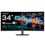 Monitor Consumer GIGABYTE MO34WQC36, 34", 3440 x 1440 pixeli, Black