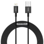 CABLU alimentare si date Baseus Superior, Fast Charging Data Cable pt. smartphone, USB Type-C la Lightning Iphone PD 20W, 1m, negru