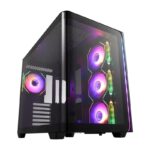 Carcasa FORTRON M580-BA Case Midi Tower mITX, mATX Black ARGB, Da, Mid Tower, Black