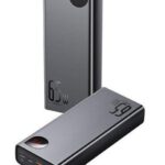 Baterie externa Baseus Adaman Metal, 20000mAh, PD 3.0 + QC 3.0 65W, 2 x USB; 1 x USB Type-C, digital display pentru status baterie, total 3A, negru
