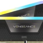 Memorie RAM CORSAIR Vengeance RGB Black, 32GB DDR5, 5200MHz, CL40