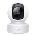 Pan/Tilt Home Security Wi-Fi Camera SPEC:2K (2304x1296), 2.4 GHz, Horizontal 360º, 1 × Ethernet Port FEATURE: Pan/Tilt, Smart Detection and Notifications (motion, people, baby crying), Motion Tracking, Sound and Light Alarm, Remote Control, Two-Way Audio, Voice Control (Works with Google Assistant