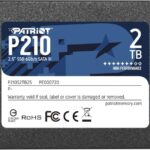 SSD Patriot P210, 2TB, 2.5", SATA3, rata transfer r/w: 520/430