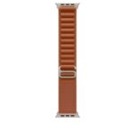 Apple Watch 49mm Terra Cotta Alpine Loop - Medium - Natural Titanium Finish