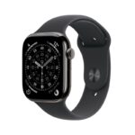 Apple Watch Series 11 GPS + Cellular 46mm Slate Titanium Case with Black Sport Band - S/M