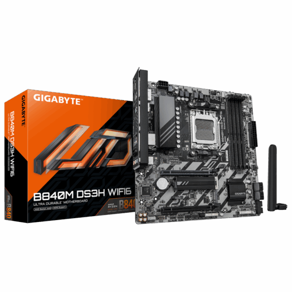 Placa de baza Gigabyte B840M DS3H WIFI6, Socket AM5, DDR5, Micro-ATX