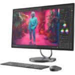 All-in-One Consumer Lenovo Yoga AIO 32ILL10 cu procesor Intel Core Ultra 7 256V pana la 4.8 GHz, 31.5 inch, UHD, 16 GB, Intel Arc Graphics 140V, Windows 11 Home, Gray, 3 ani Garantie