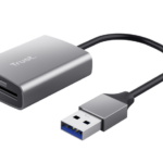 Cardreader USB-A Trust Dalyx Fast, carduri compatibilie micro-SD, SD, gri