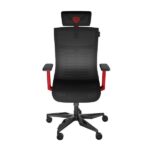 Scaun gaming Genesis Astat 700 G2, material Mesh PureFlow Plus, reglabil pe inaltime, greutate maxima suportata 120 kg, inaltime scaun reglabil 27.5 - 34.5 cm, spatar ajustabil 135°, dimensiuni roti 60mm,  echipat cu piston cu gaz clasa 4, negru/rosu