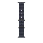 Apple Watch 49mm Navy Ocean Band - Natural Titanium Finish
