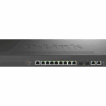 Switch D-Link DMS-1250-12TP , 8 porturi Gigabit, 2 porturi SFP+, Protocol 802.1D STP 802.1s MSTP 802.1w RSTP, rackabil