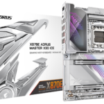GIGABYTE X870E AORUS MASTER X3D ICE. Processor manufacturer: AMD, Processor socket: Socket AM5, Compatible processor series: AMD Ryzen 7000 Series, AMD Ryzen 8000 Series, AMD Ryzen 9000 Series. Supported memory types: DDR5-SDRAM, Maximum internal memory: 256 GB, Memory slots type: DIMM. Supported