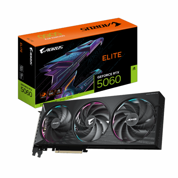 Placa video Gigabyte AORUS GeForce RTX 5060 ELITE, 8GB GDDR7, PCI Express 5.0, 128bit