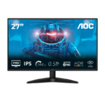 Monitor AOC 27" 27B36X, Diagonal (inch): 27, Diagonal (cm): 68, Aspect ratio: 16:9, Panel: IPS, Resolution: 1920x1080, Refresh Rate: 144Hz, Response time GtG: 4ms, Response time MPRT: 0.5ms, Brightness (max): 300 cd/m², Contrast (static) : 1500:1, Contrast (dynamic): 20M:1, Viewing angle: 178/178