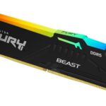 Memorie RAM Kingston FURY Beast RGB, 16GB DDR5, 6000MHz, CL36