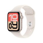 Apple Watch SE 3 GPS 44mm Starlight Aluminium Case with Starlight Sport Band - S/M
