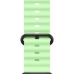 Apple Watch 49mm Neon Green Ocean Band - Black Titanium Finish