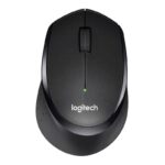 Mouse Wireless Logitech M330 SILENT PLUS, 1000 dpi, Negru