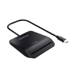 Primo Smartcard Reader Trust, interfata USB-C 2.0, lungime cablu 100cm, negru